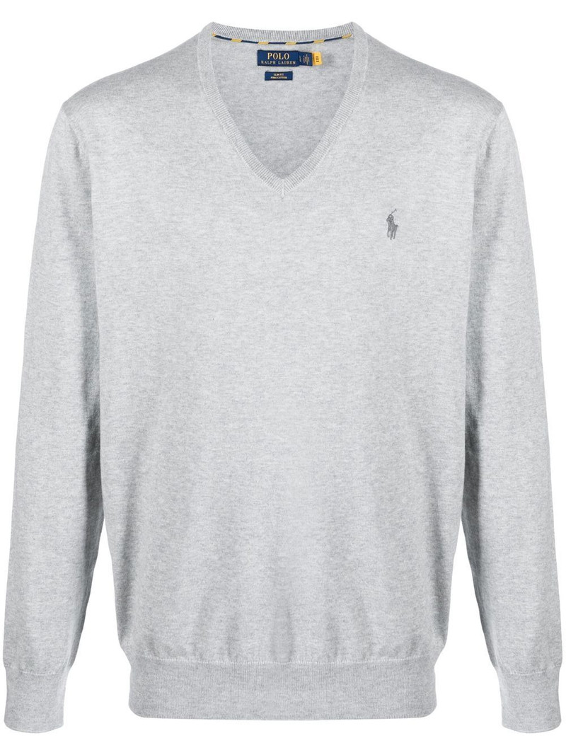 embroidered-pony knit jumper 1
