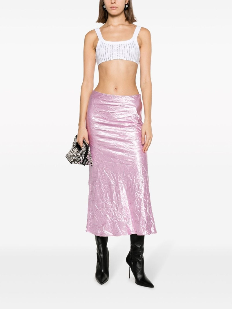 THE ATTICO crinkled flared skirt outlook