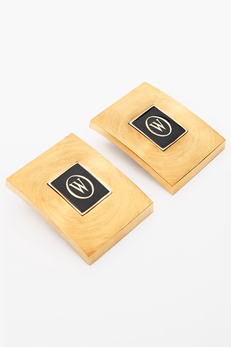 Alexander Wang LOGO PLAQUE EARRING outlook