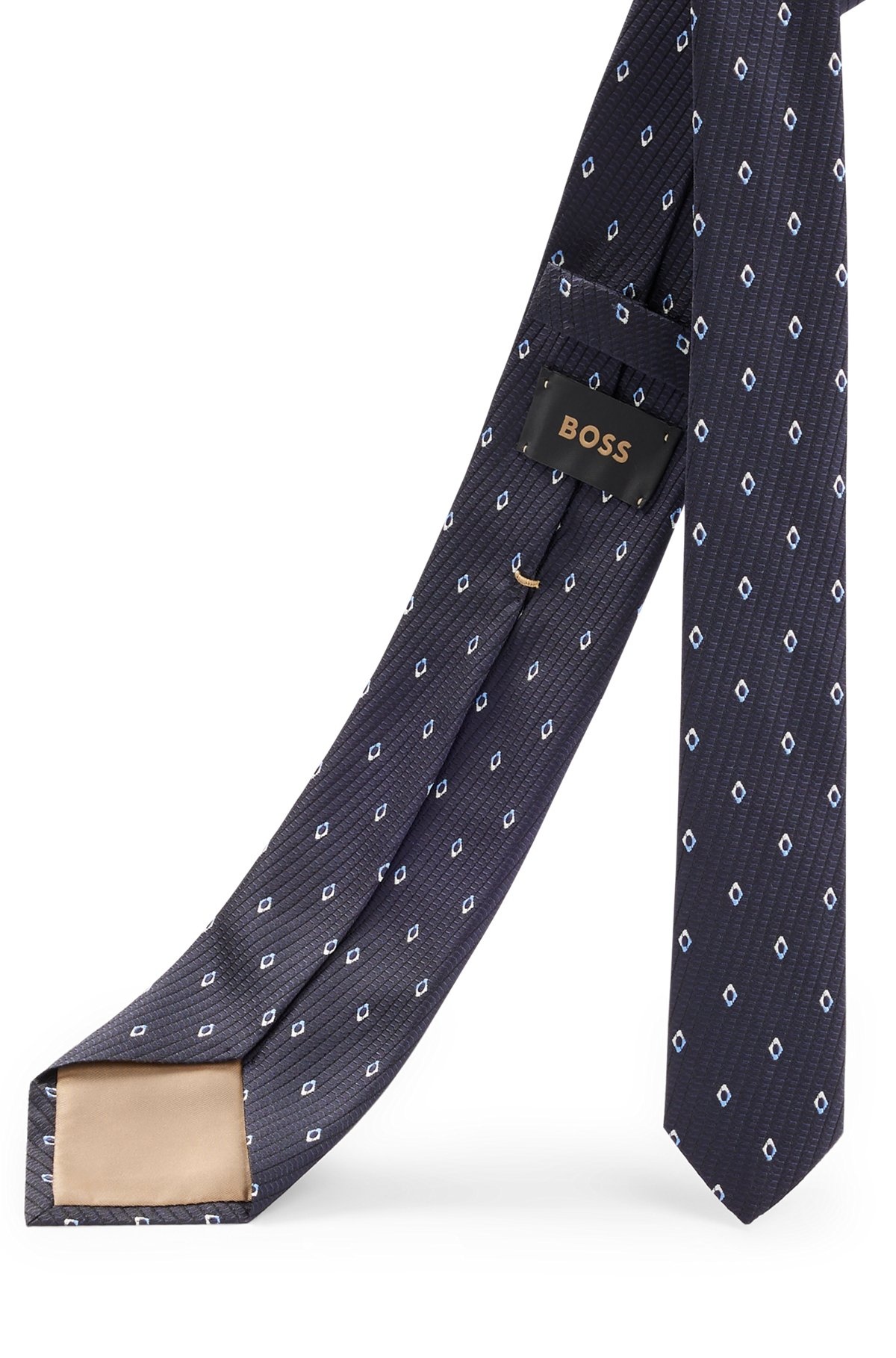 SILK-JACQUARD TIE WITH MODERN PATTERN - 5