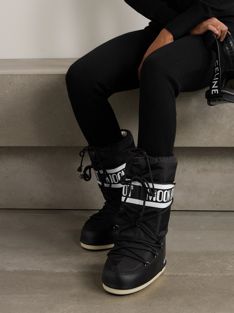 MOON BOOT Icon Shell And Faux Leather Snow Boots outlook