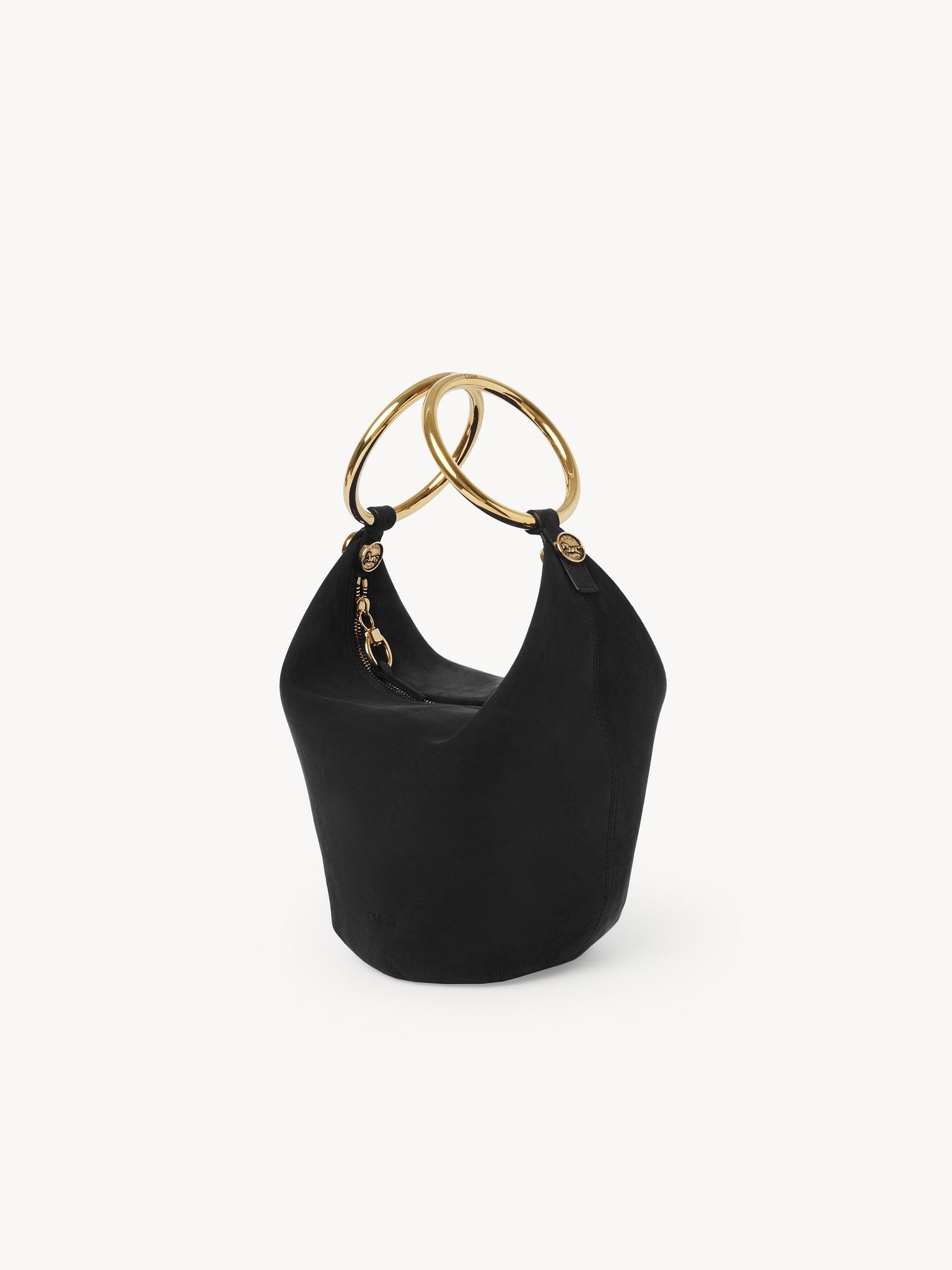 SMALL BRACELET HANDBAG IN SUEDE LEATHER - 5