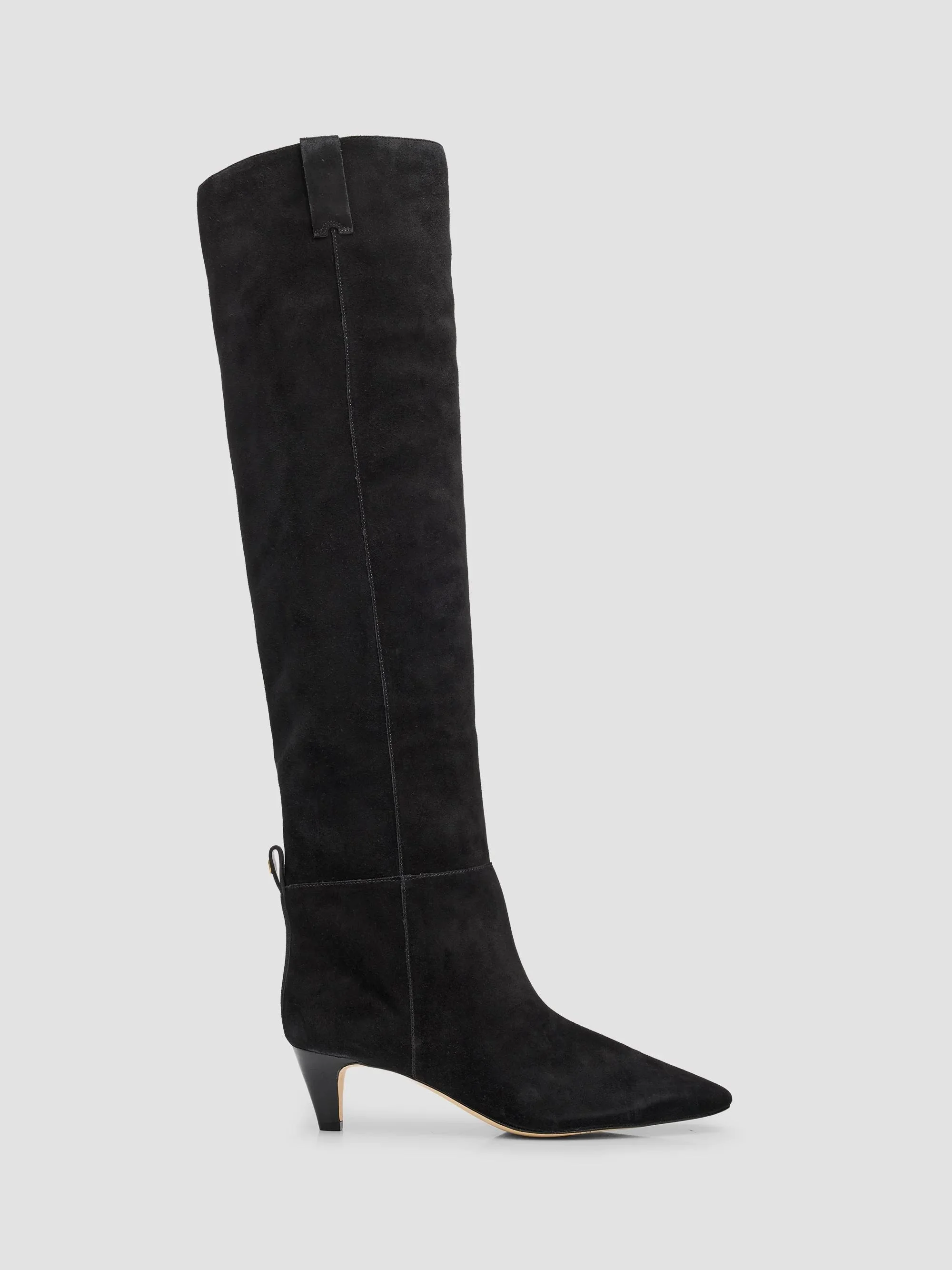 Women's Daniela 50MM Suede Knee-High Boots - Black - 1