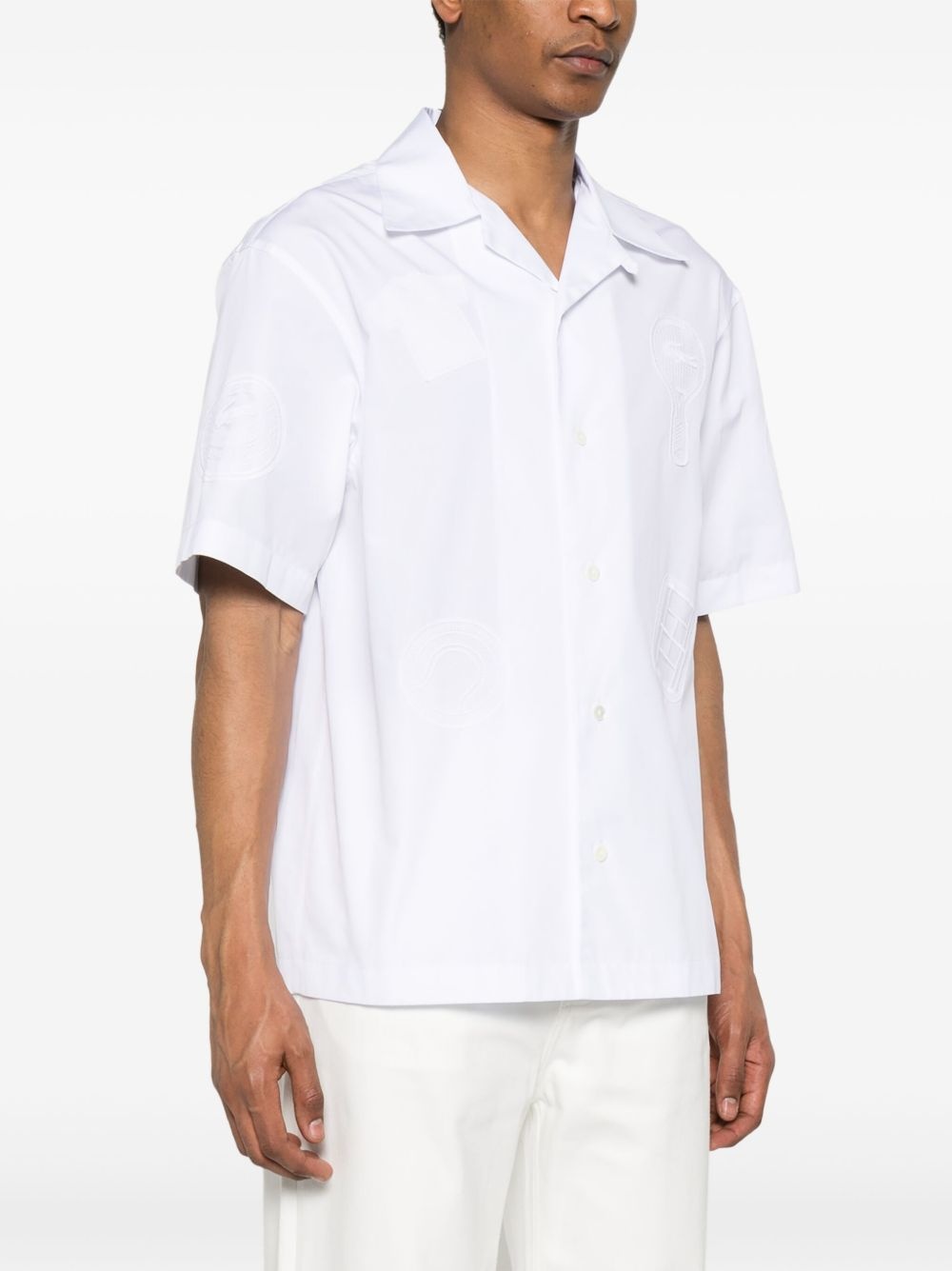 logo-patch shirt - 3