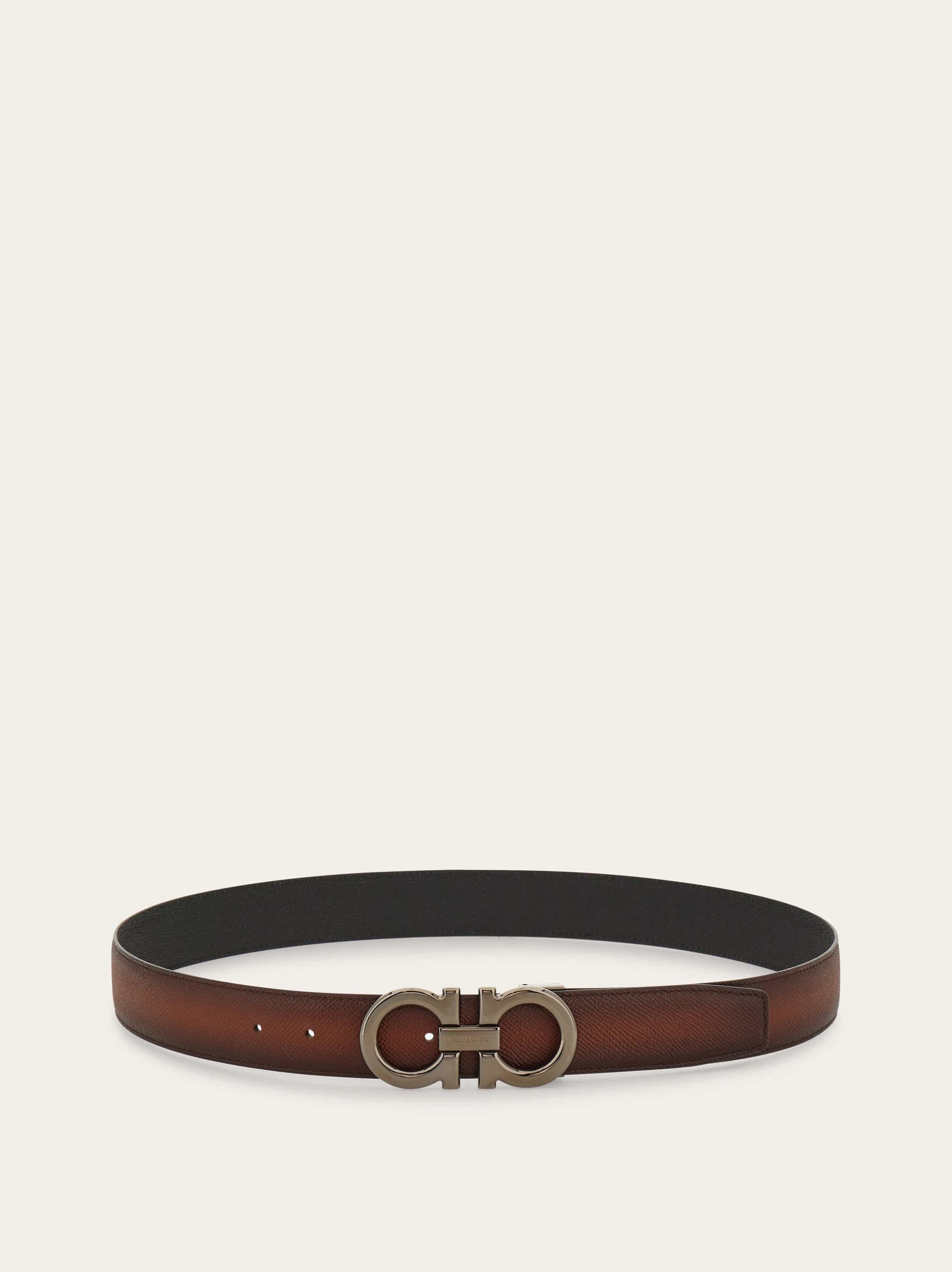 Reversible and adjustable Gancini belt - 3