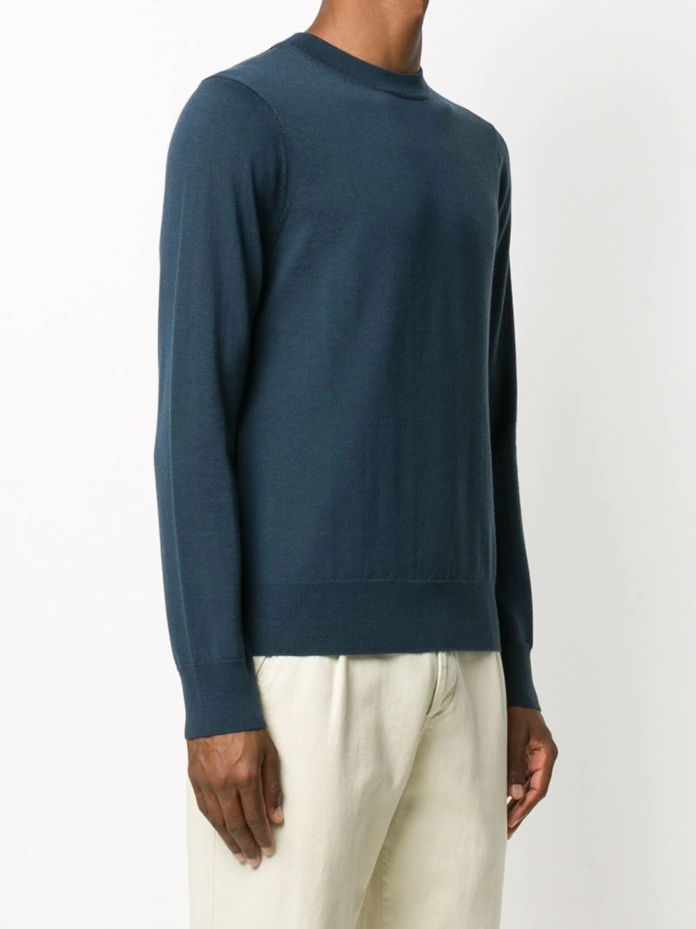 long-sleeve fitted jumper - 3