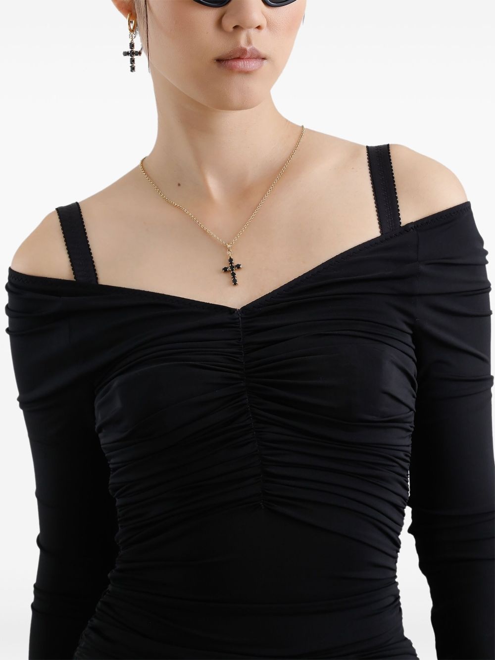 ruched midi dress - 5