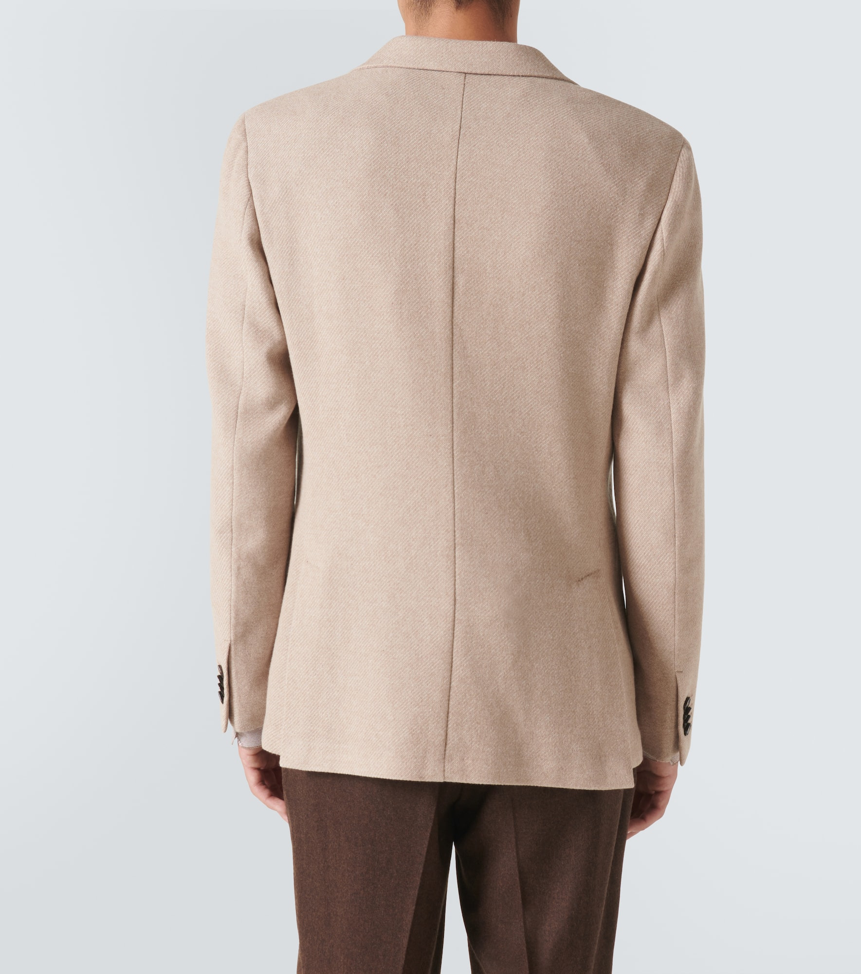 Cotton, wool and cashmere blazer - 4