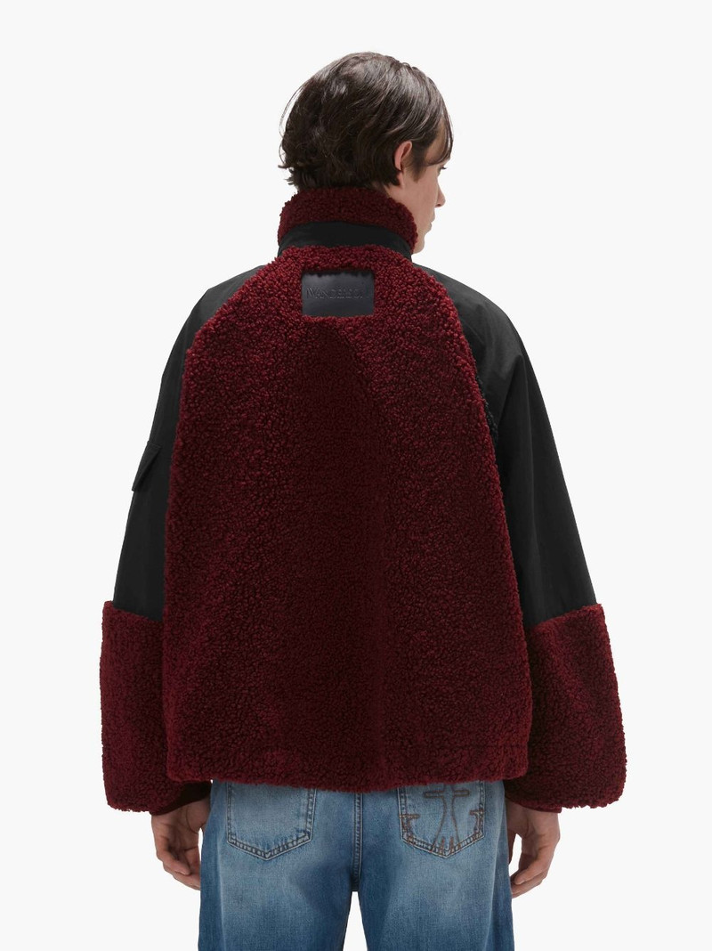 COLOUR BLOCK FLEECE TRACK TOP 3