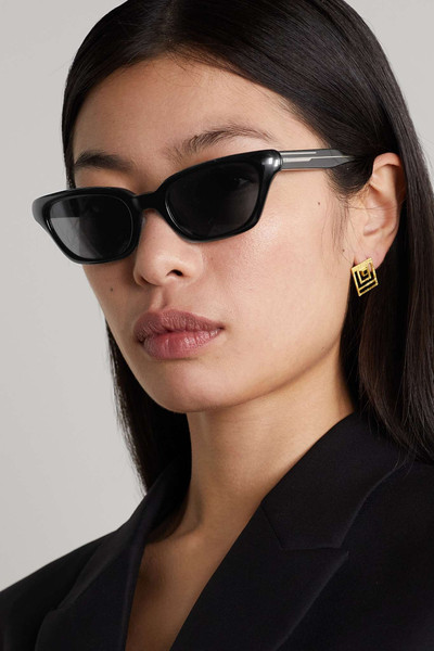 Oliver Peoples + Khaite cat-eye acetate and gold-tone sunglasses outlook