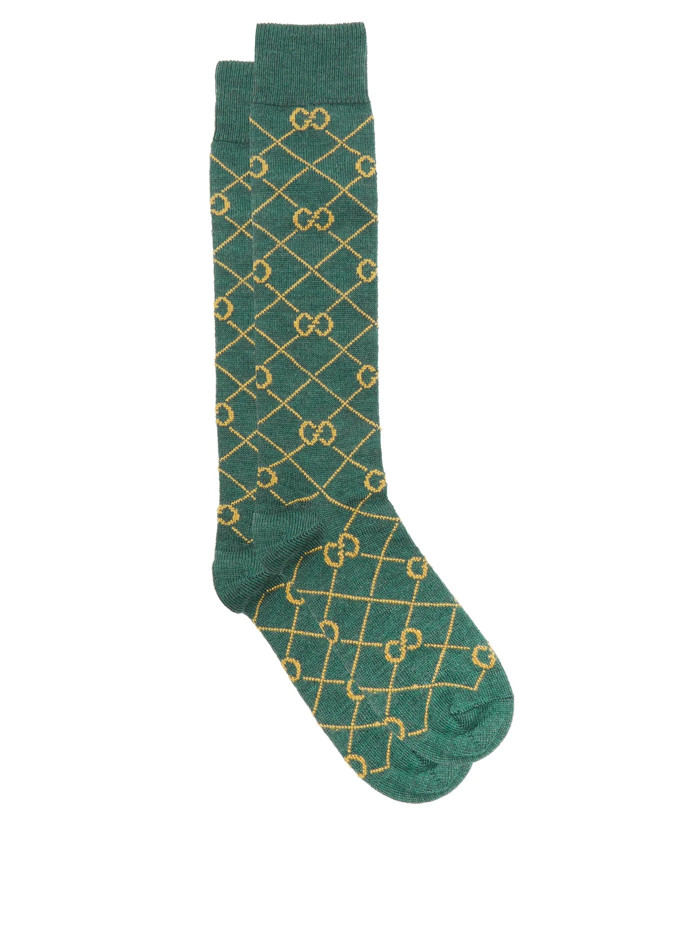 GG-jacquard wool-blend socks - 1