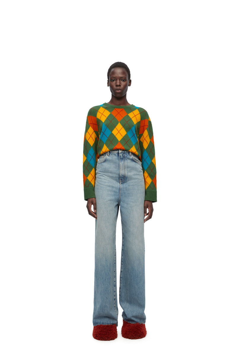 Loewe Argyle sweater in wool outlook