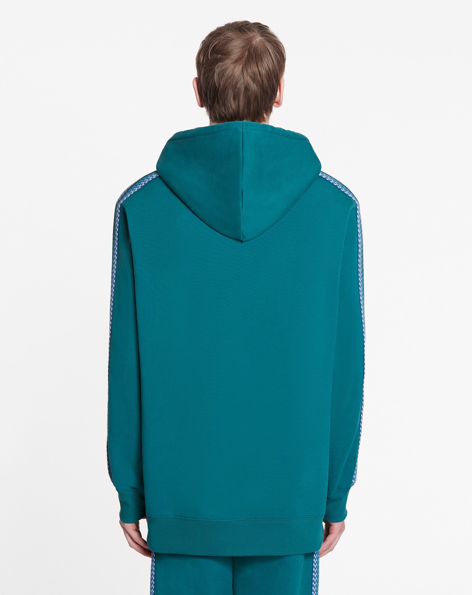 OVERSIZED LANVIN EMBROIDERED SIDE CURB HOODIE - 4