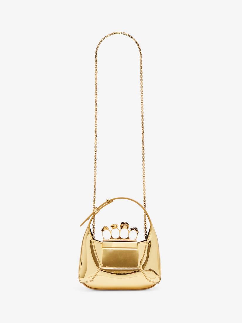 Women's The Jewelled Hobo Mini Bag in Gold - 5