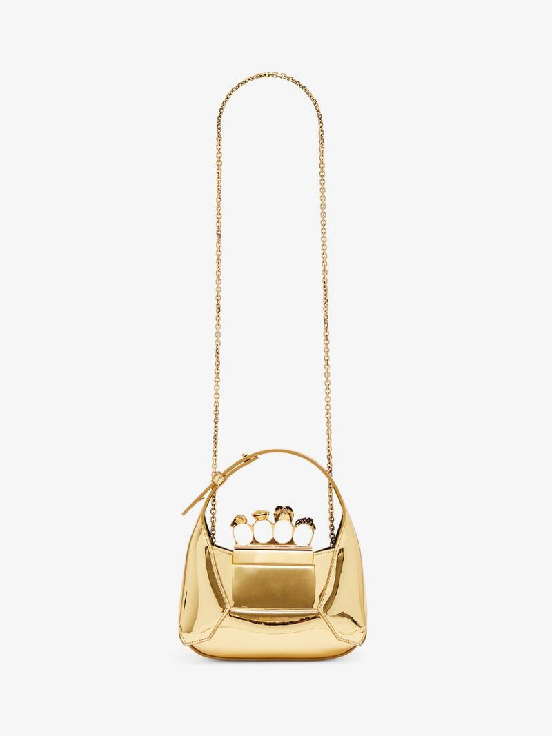 Women's The Jewelled Hobo Mini Bag in Gold 5