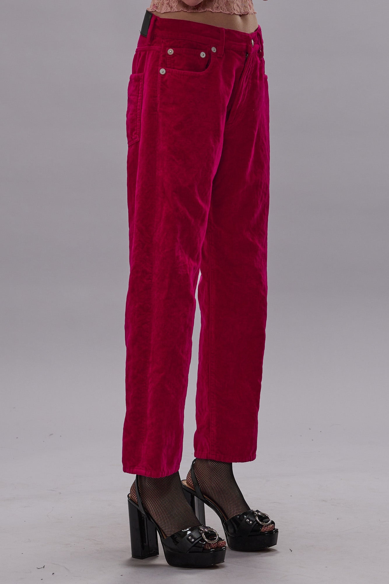 BOYFRIEND JEAN - RASPBERRY VELVET - R13 - 5
