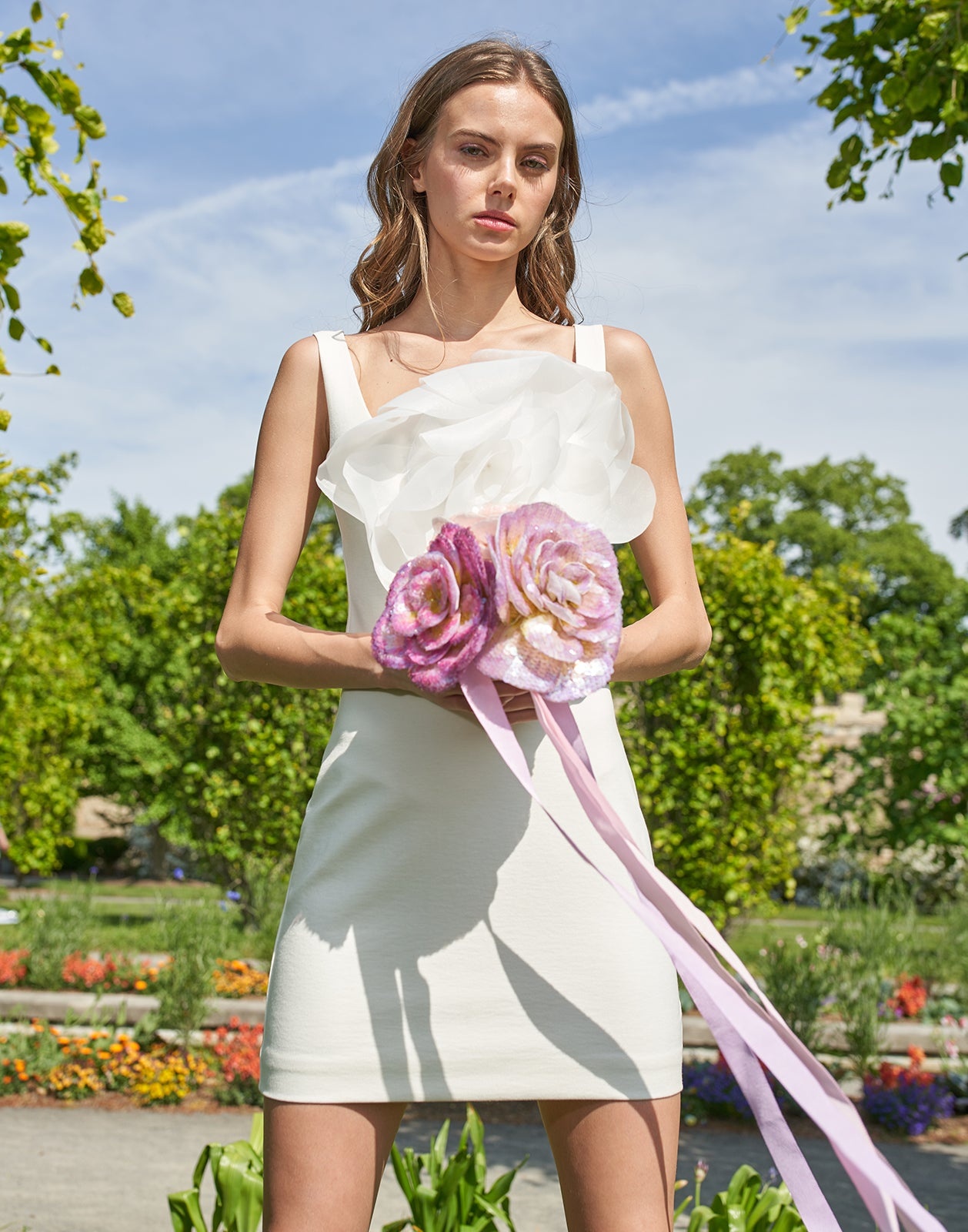 Sofia Organza Flower Dress - 8