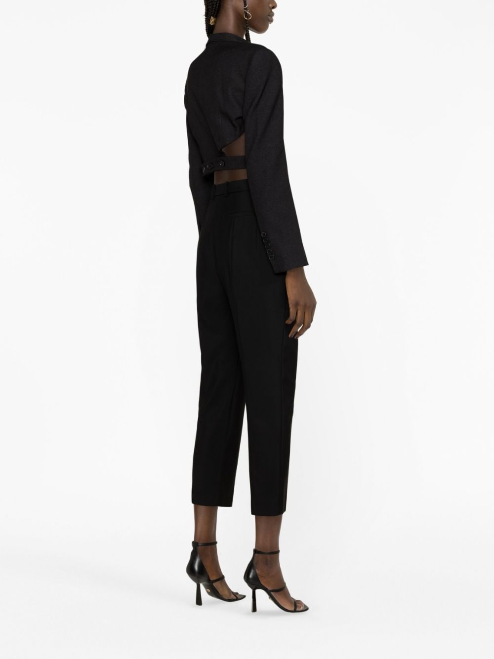 wool cropped trousers - 5
