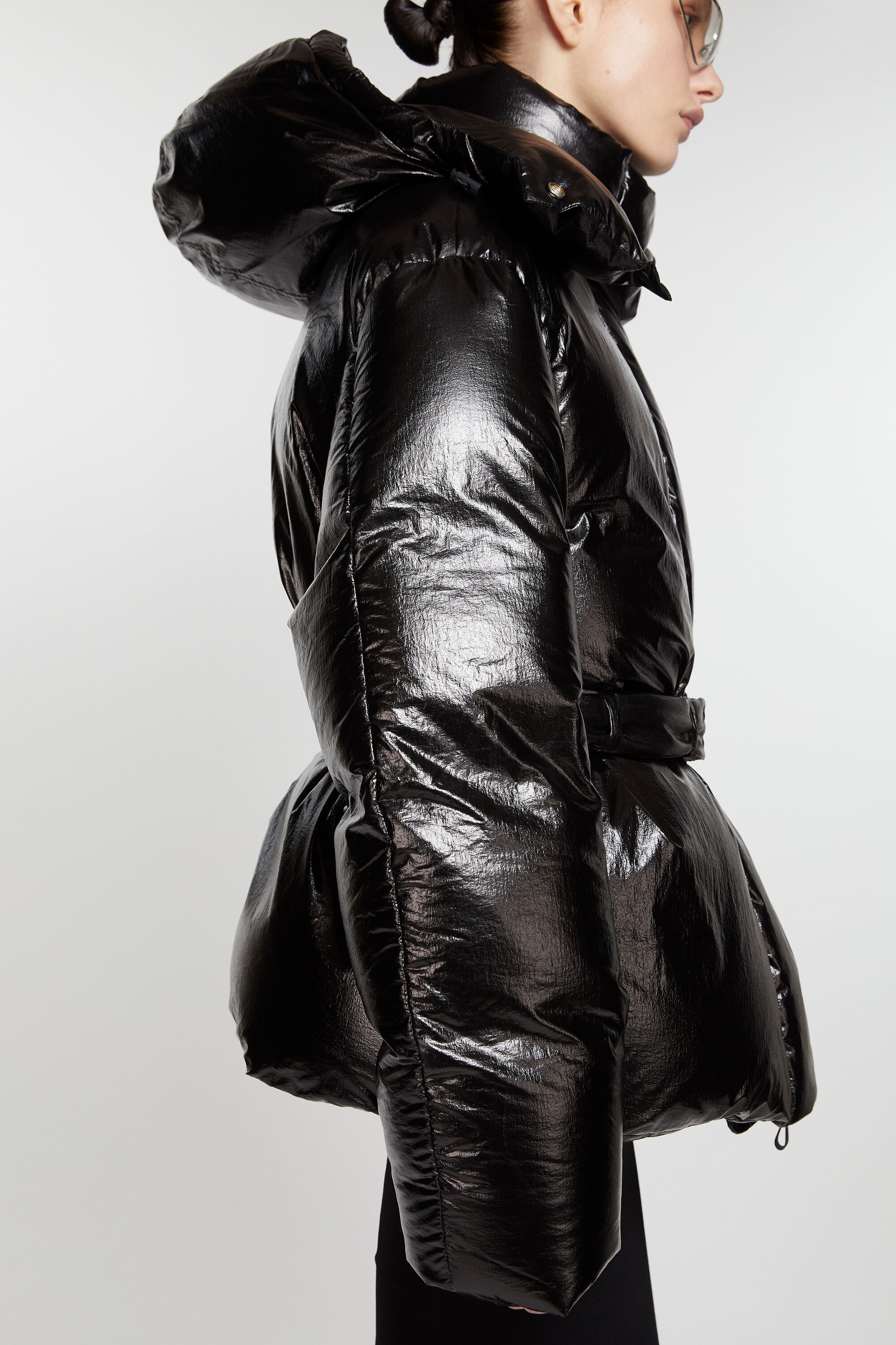 Hooded puffer jacket - Black - 6