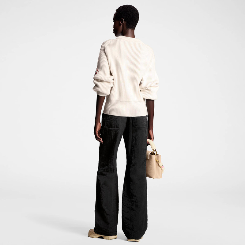 Crinkled Nylon Flared Ski Pants 3