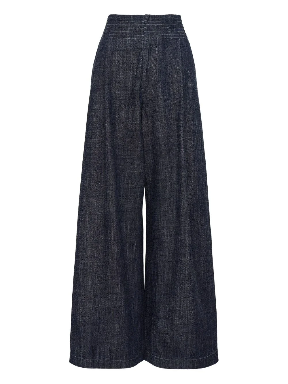 pleat-detail jeans - 1