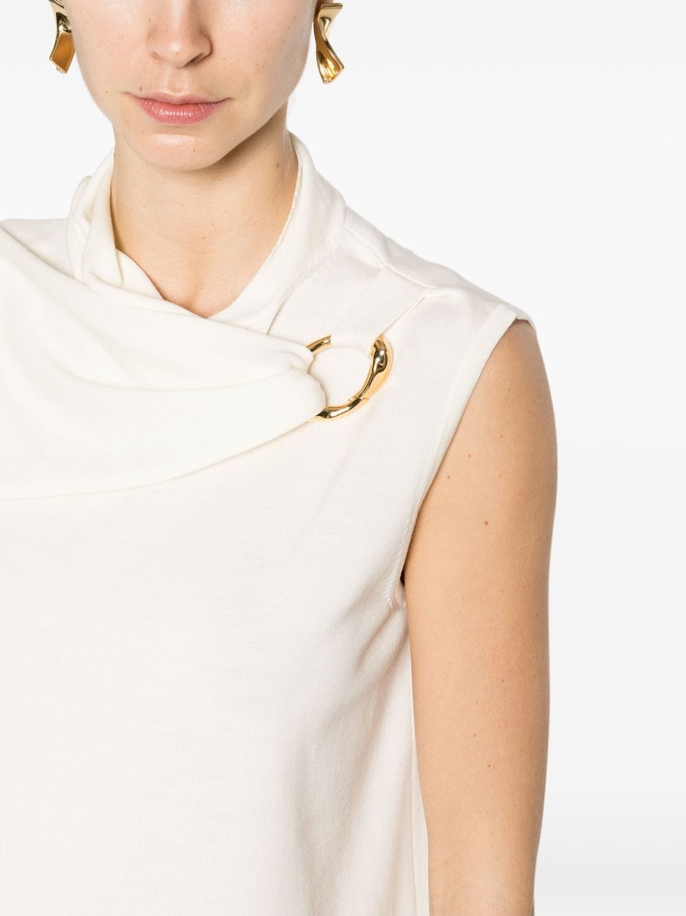 round-neck sleeveless top - 5