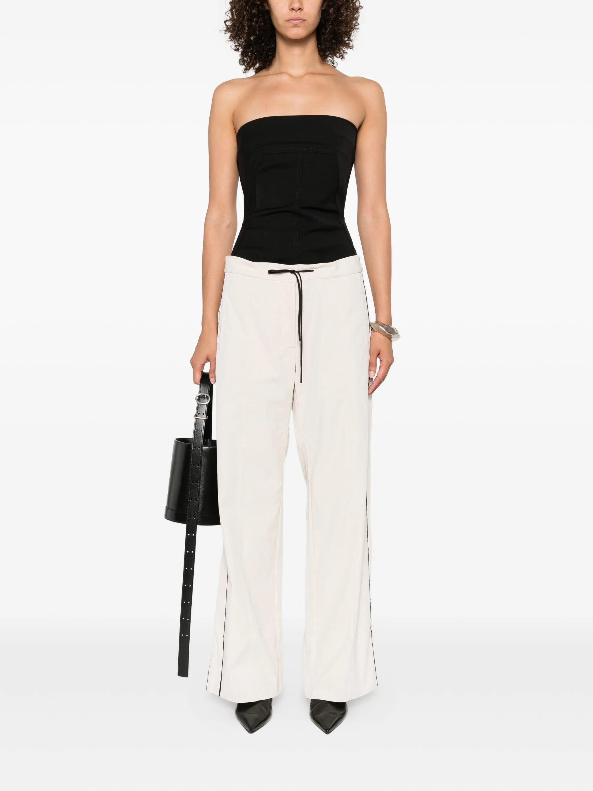 elasticated-waistband track pants - 2