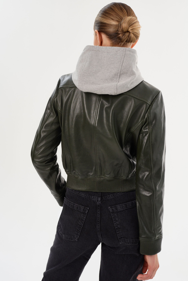 CANDACE | Leather Bomber Jacket 5