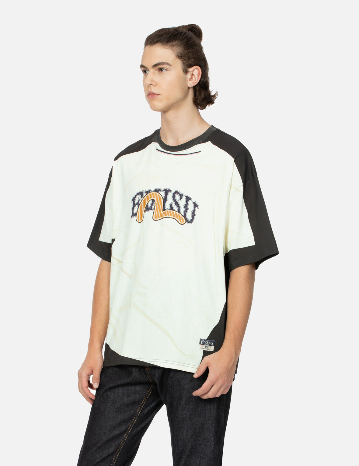 2-IN-1 LOGO AND SEAGULL PRINT LOOSE FIT T-SHIRT - 7