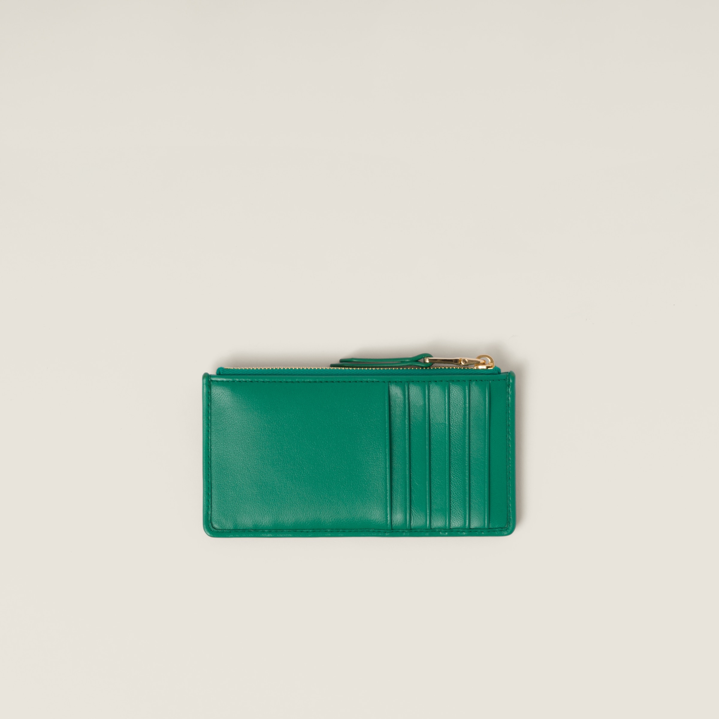 Matelassé nappa leather envelope wallet - 3