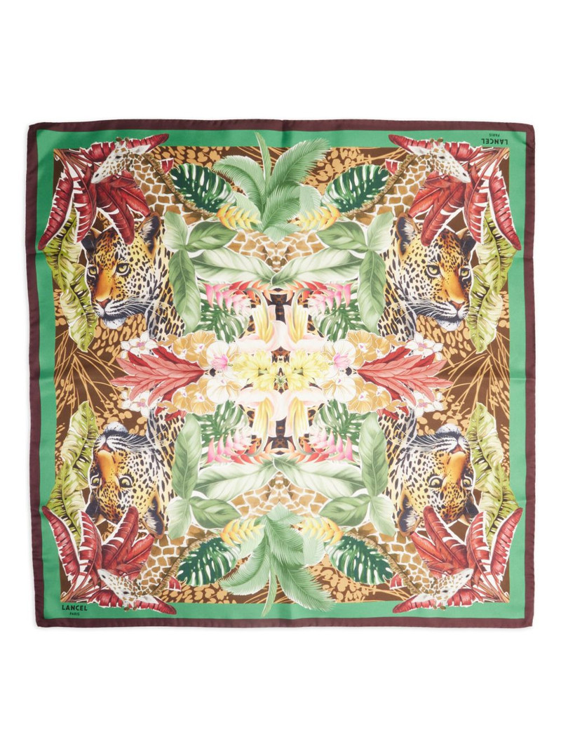 Jungle print silk scarf 1