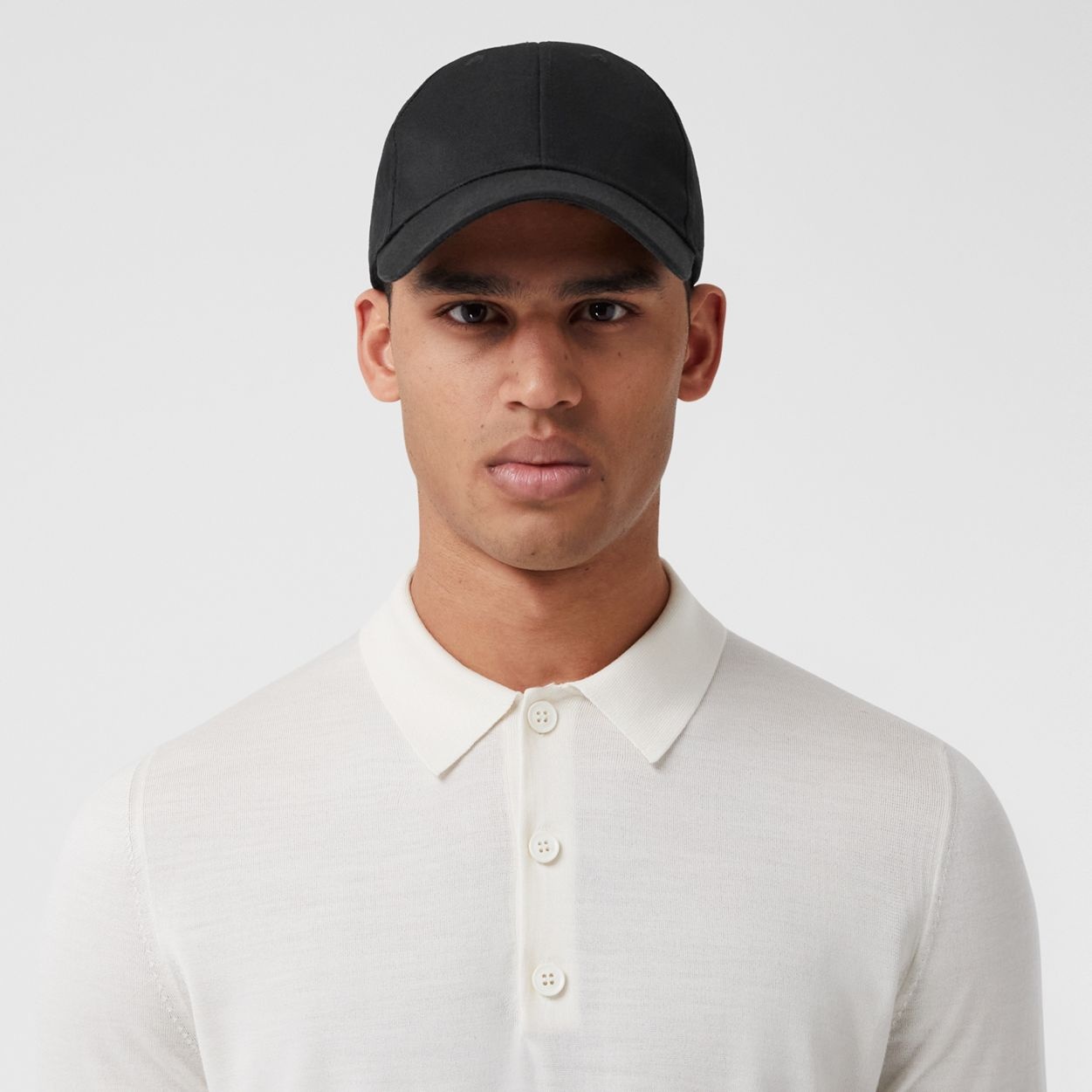 Monogram Motif Wool Silk Blend Polo Shirt - 3