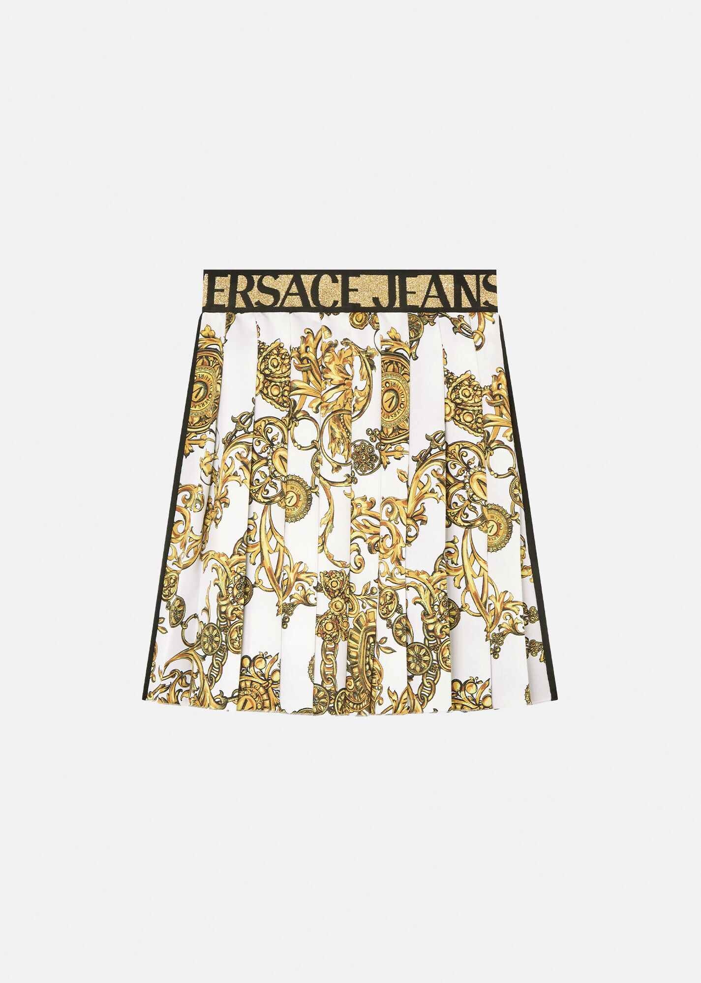 Regalia Baroque Print Pleated Mini Skirt - 1