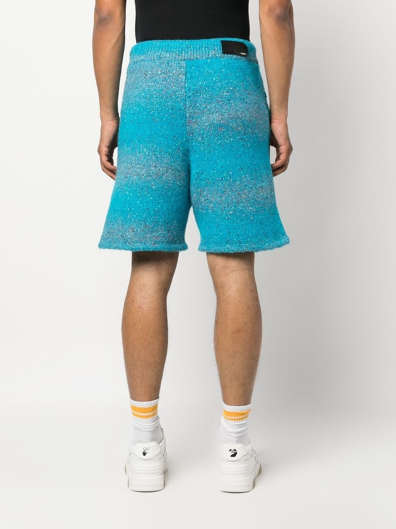 embroidered-logo knitted shorts 4