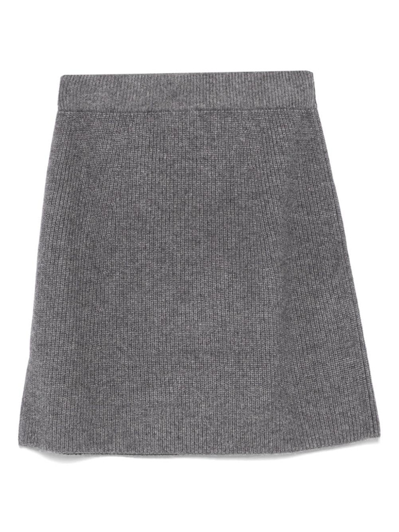 Maison Kitsuné Bold Fox Head ribbed mini skirt outlook