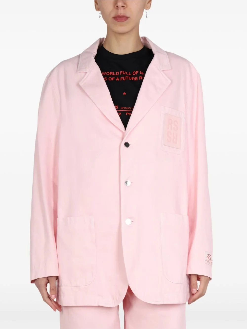 button-fastening blazer - 1