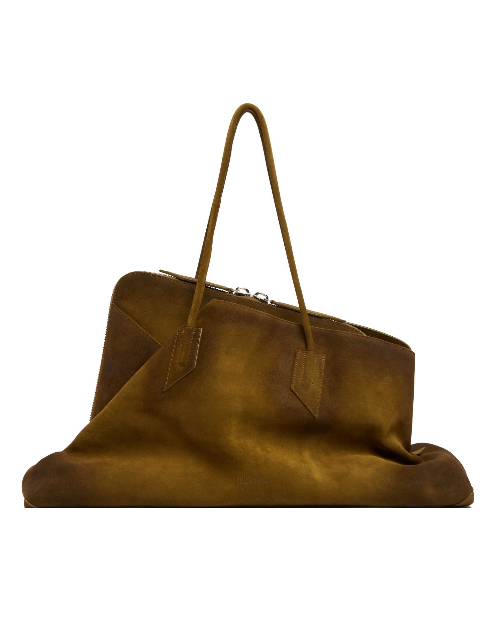 Green Suede Large Passeggiata Bag - 3