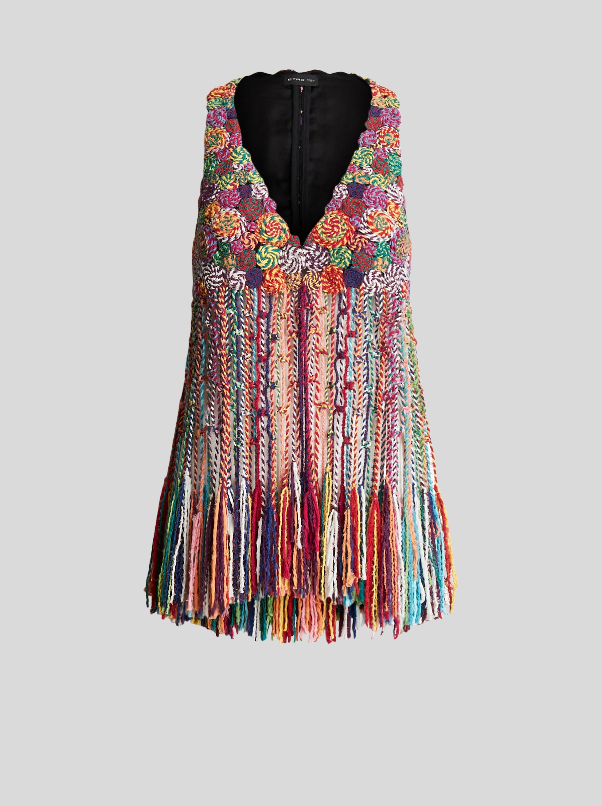 FRINGED CROCHETED WAISTCOAT - 1