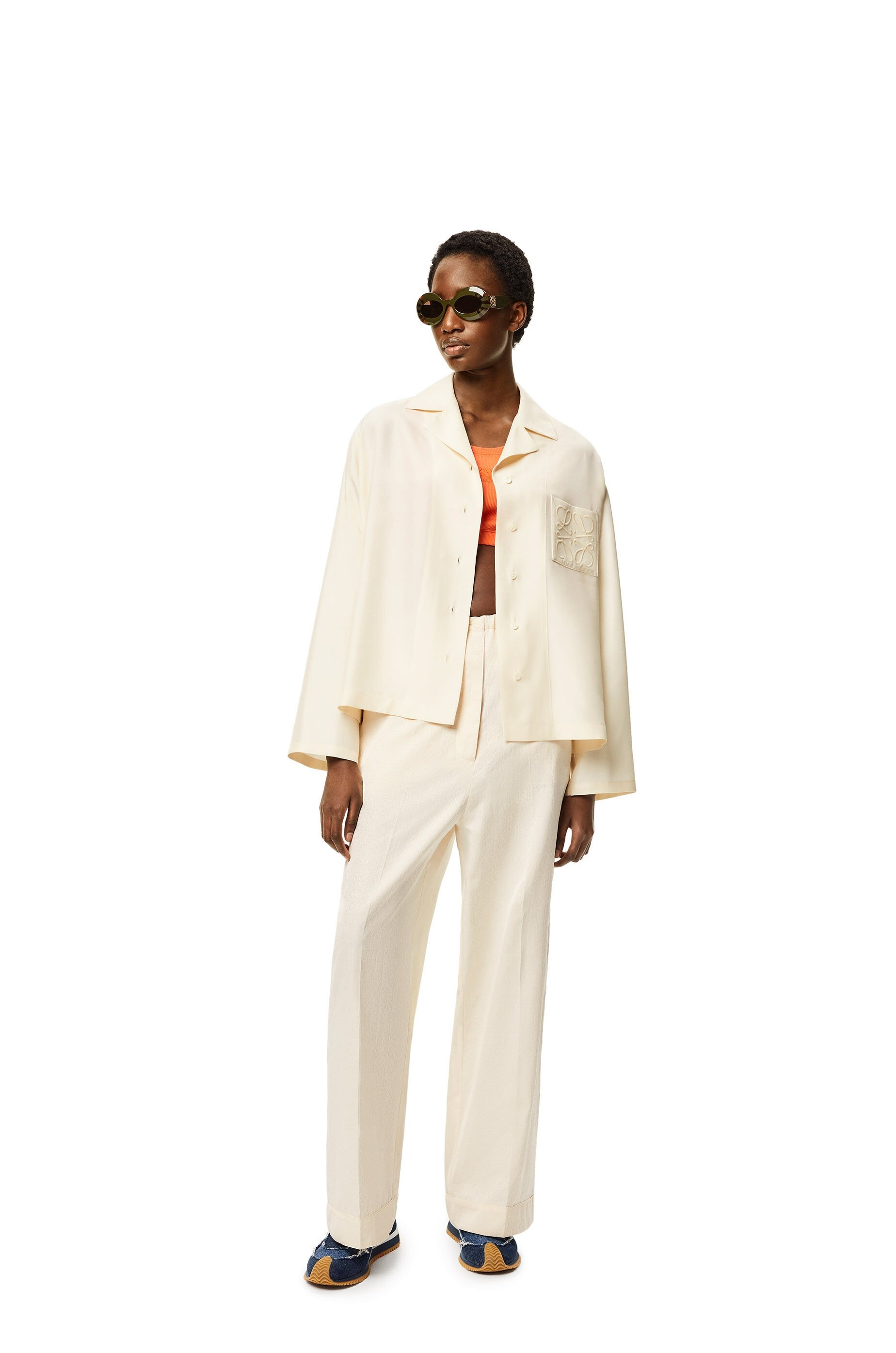Anagram pyjama blouse in silk - 2