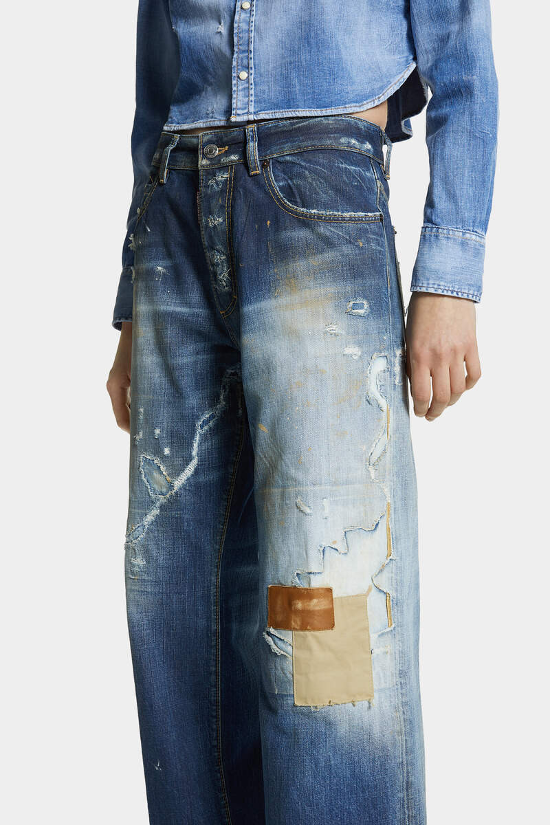 MEDIUM PRESSED SAND SCARED WASH SAN DIEGO JEANS - 5