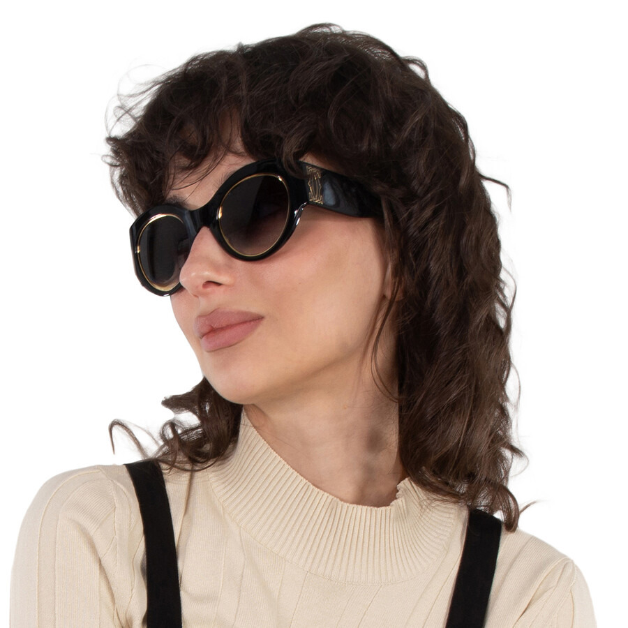 Cartier Grey Gradient Oval Ladies Sunglasses CT0305S 001 51 - 2