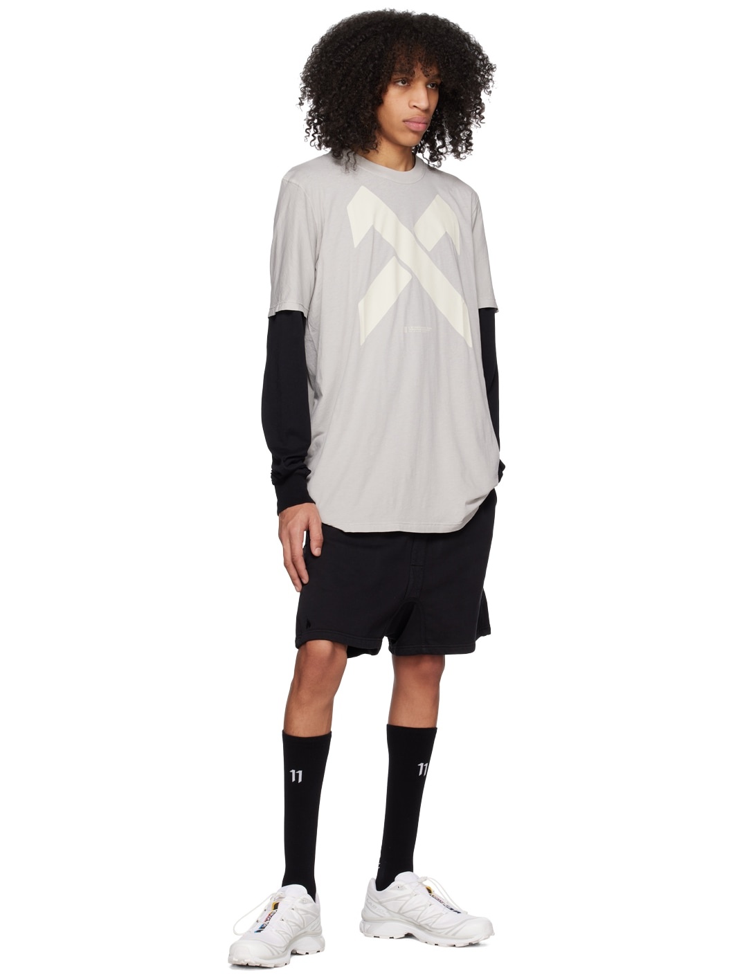 Gray Garment-Dyed T-Shirt - 4