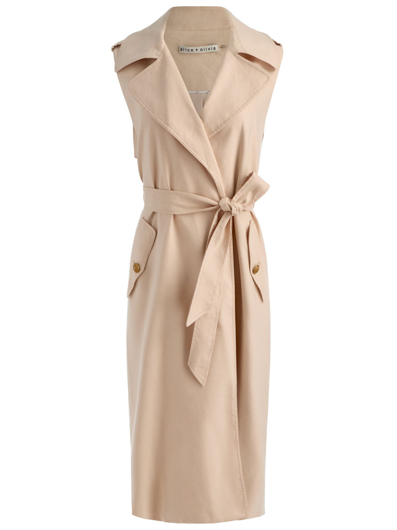 KEITH SLEEVELESS LINEN TRENCH 7