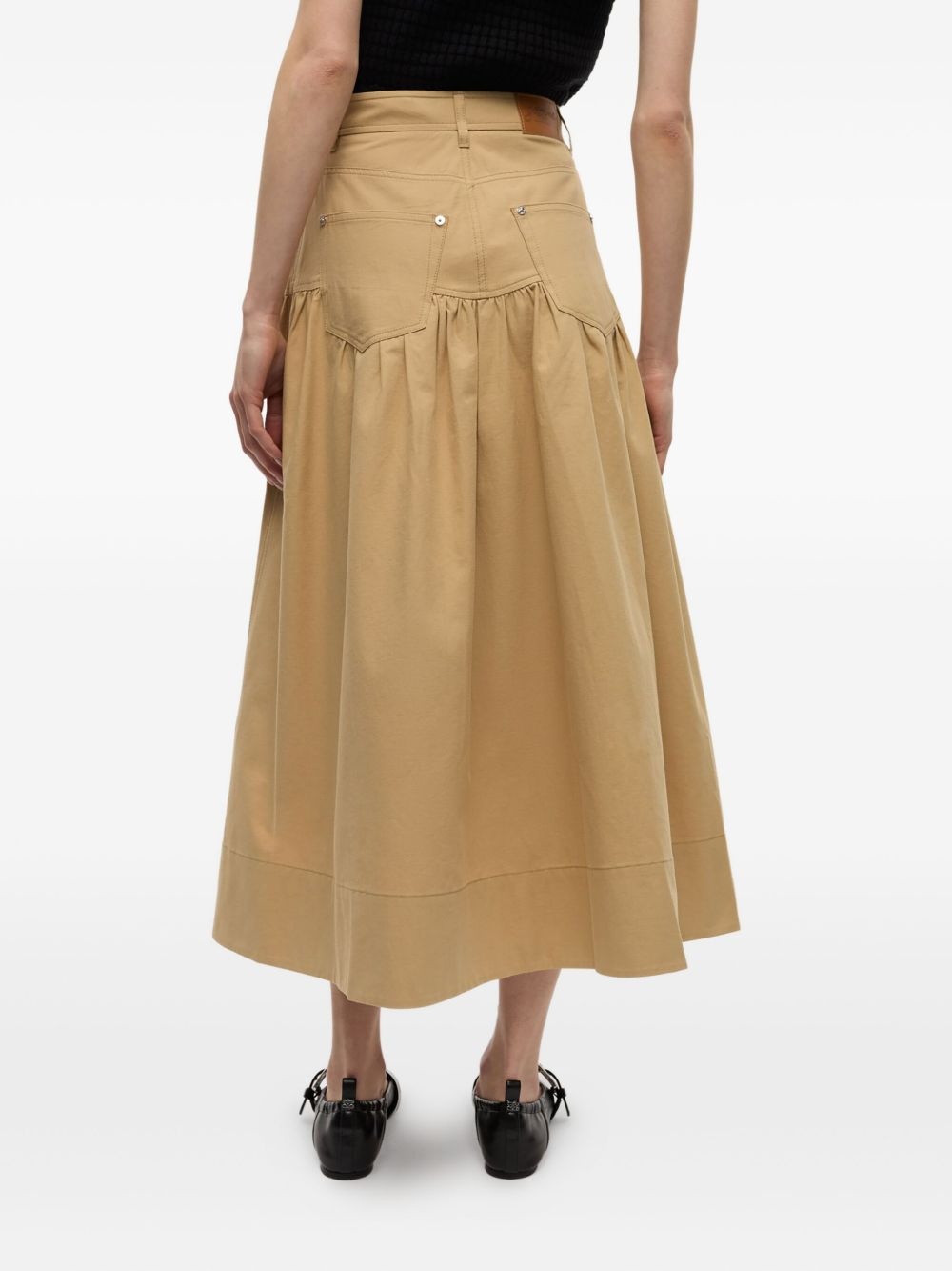logo-patch skirt - 4