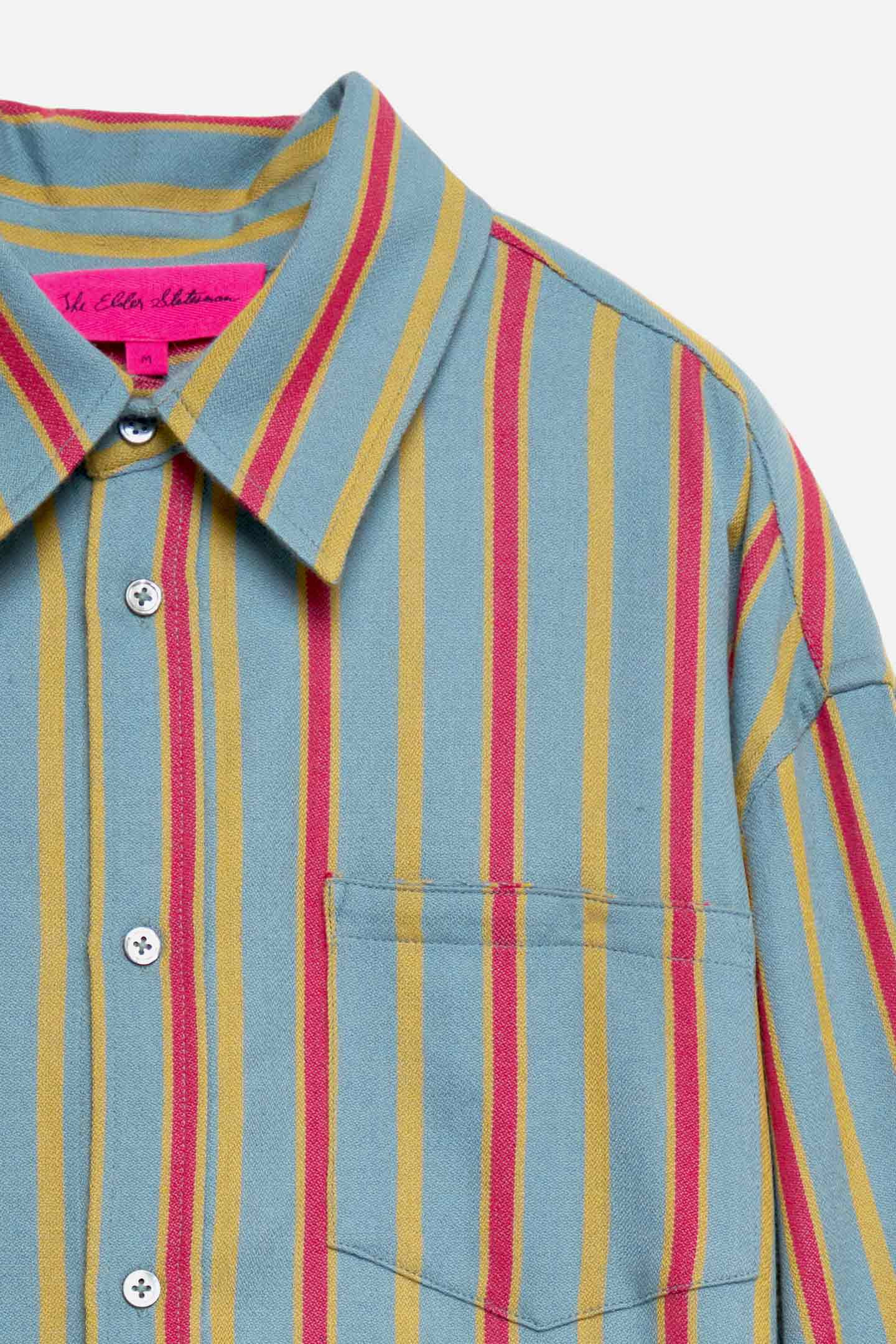 PASHMINA STRIPE POCKET SHIRT - 4