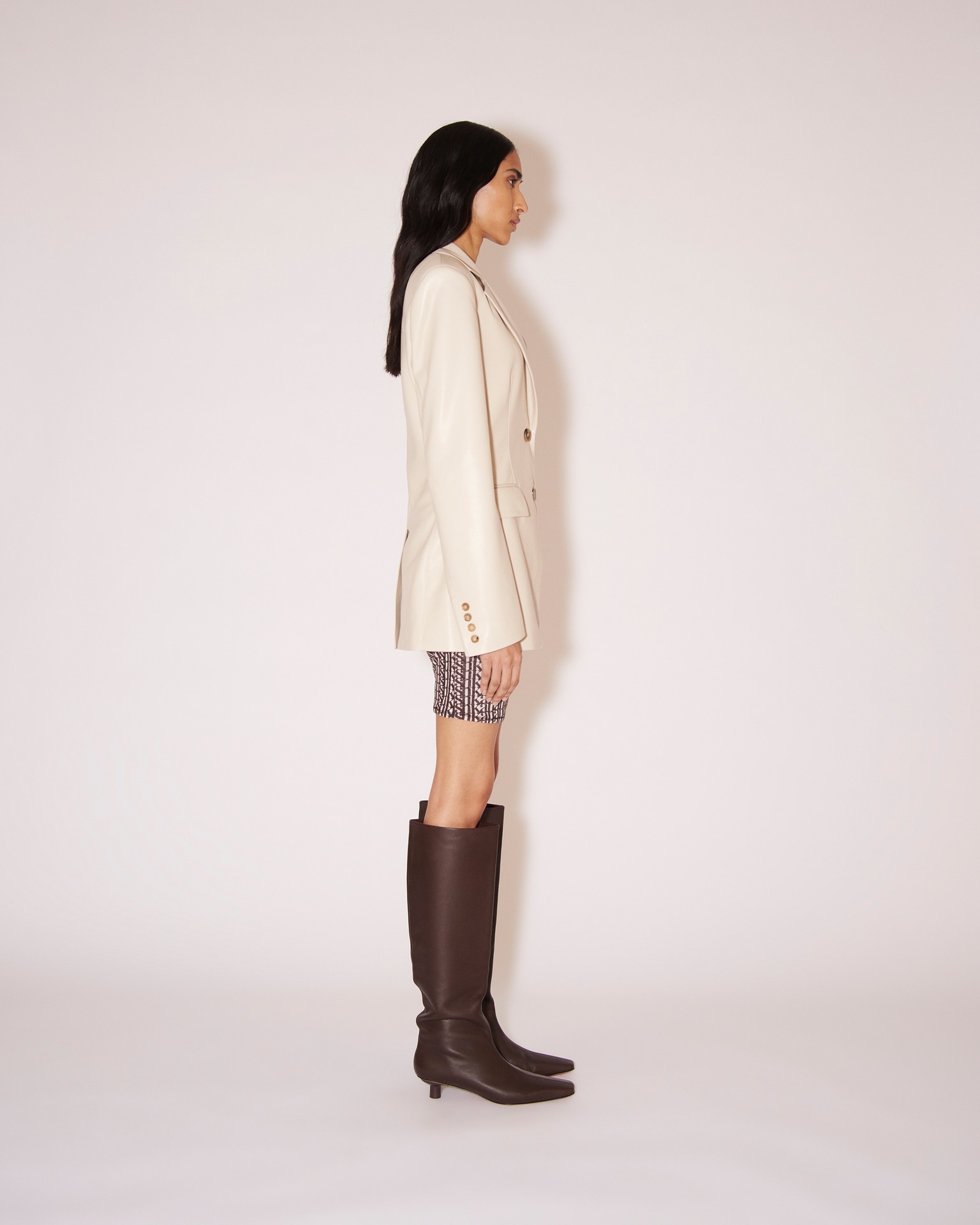 HATHI - OKOBOR™ alt-leather blazer - Creme - 4