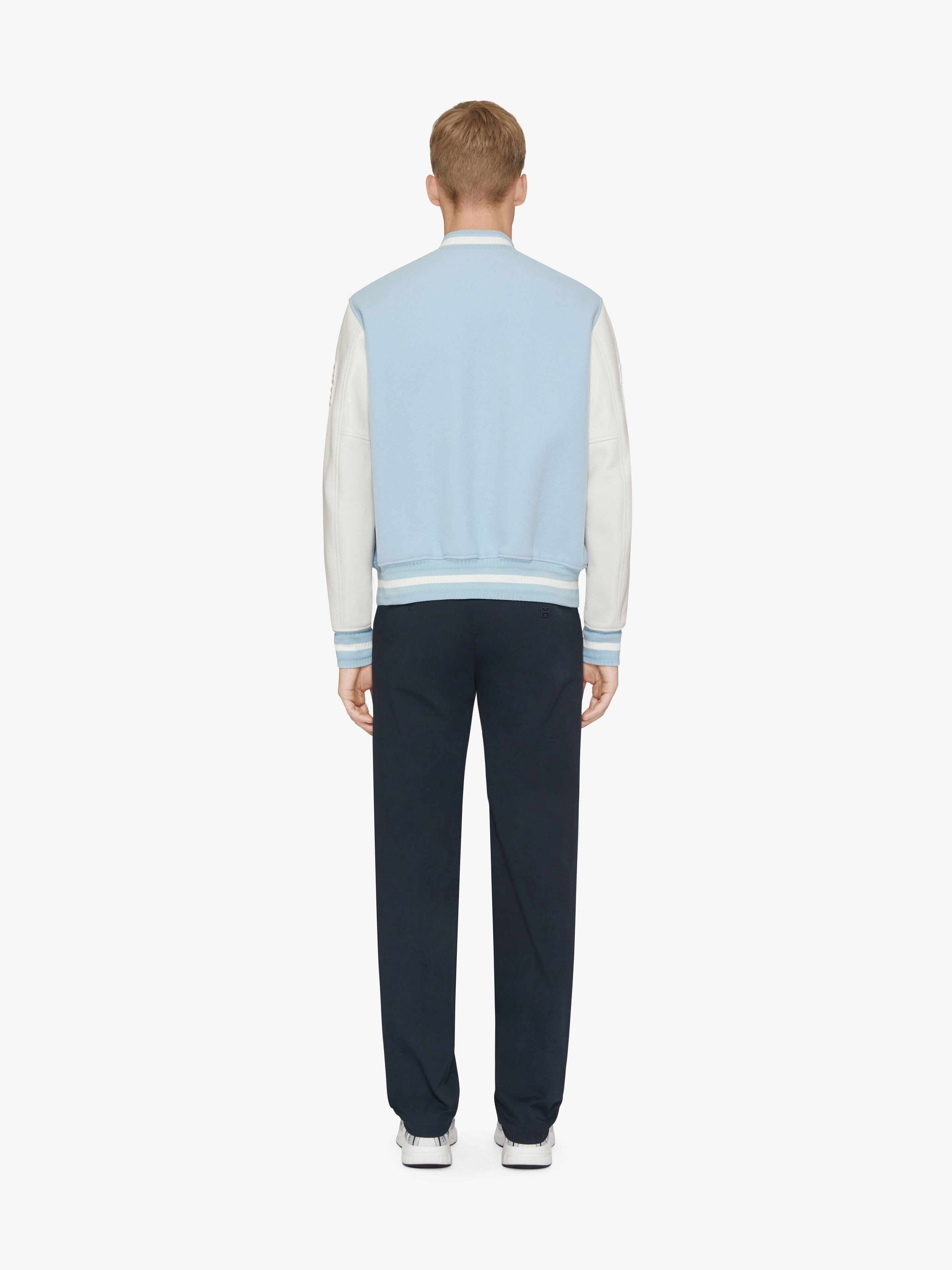 GIVENCHY VARSITY JACKET IN WOOL AND LEATHER - 4