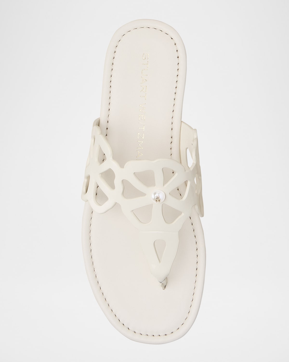 Jasmine Patent Cutout Thong Sandals - 4