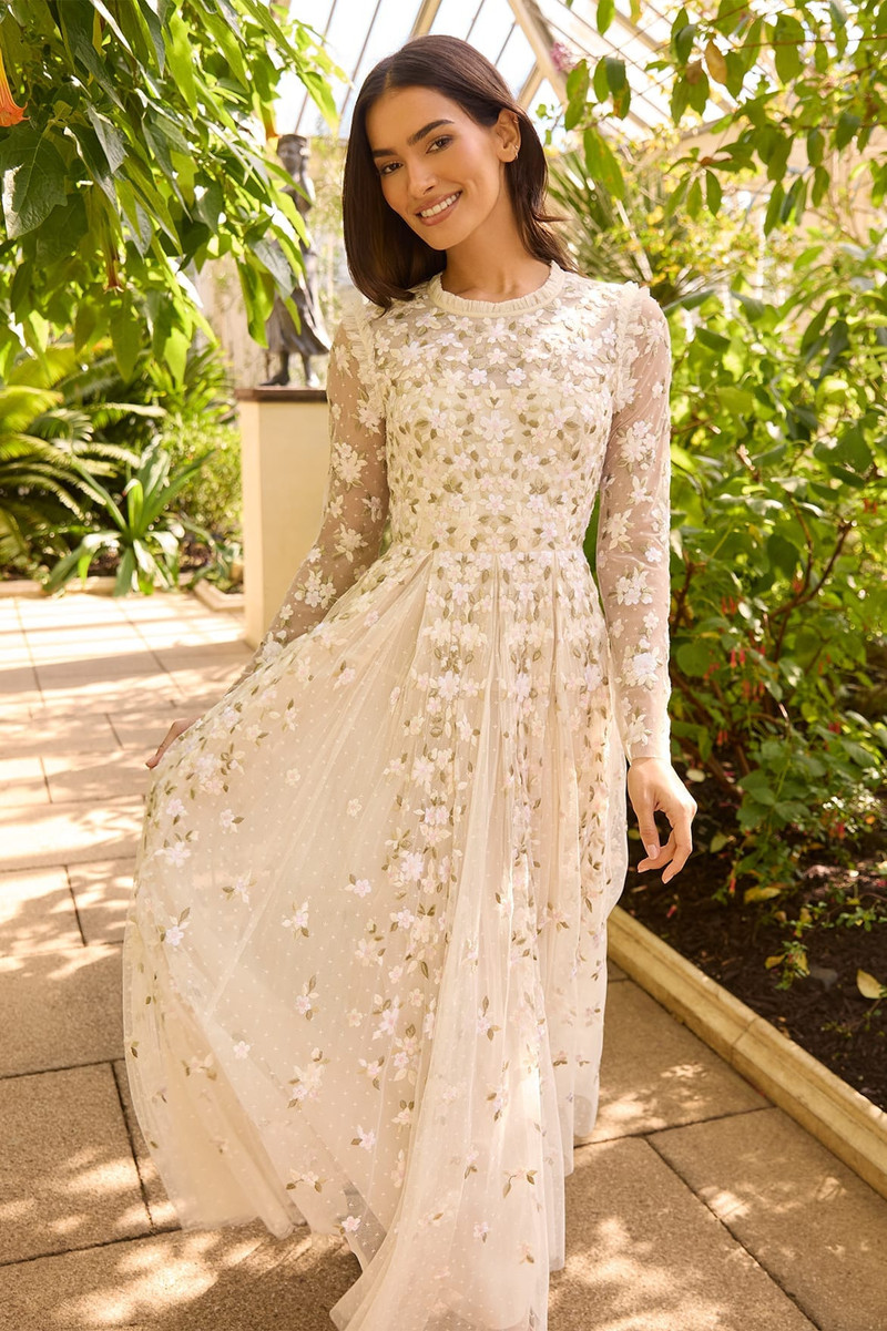 Needle & Thread Camellia Ditsy Ankle Gown outlook