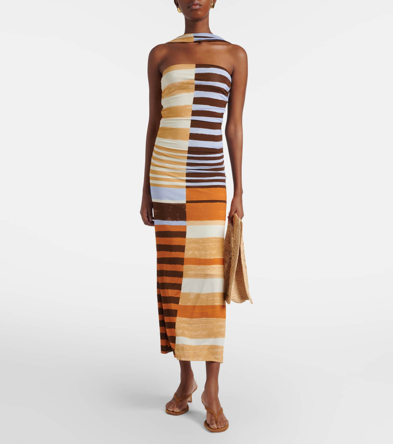 CALA de la CRUZ Ornella striped midi dress outlook
